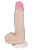 Реалистичный фаллоимитатор телесного цвета в упаковке-плёнке LOVETOY (А-Полимер) 813900 (16,5 см)