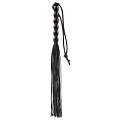 Чёрная мини-плеть из резины Blush Novelties Rubber Mini Whip 520009 (22 см)
