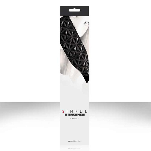 Чёрная шлёпалка NS Novelties SINFUL PADDLE NSN-1226-13