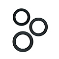 Набор из 3 чёрных эрекционных колец NS Novelties Renegade Diversity Rings Black NSN-1116-43