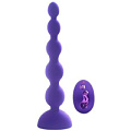 Фиолетовый анальный вибростимулятор с пультом ДУ Howells Anal Beads L 189024pur (21,5 см)