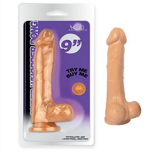Телесный фаллоимитатор Howells 9 Inch Super Whopper Dong 84005 flesh (24 см)