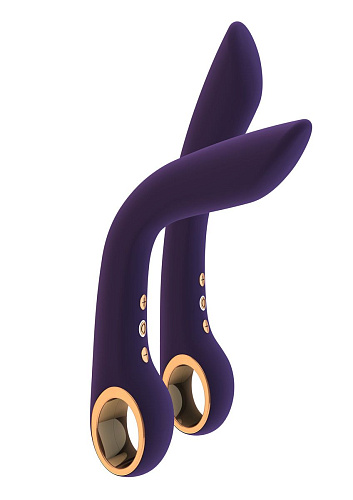 Фиолетовый вибратор Shots Media BV Ombra VIVE009PUR (21,5 см)