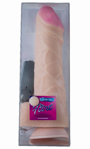 Гигантский вибратор-реалистик с присоской телесного цвета LOVETOY (А-Полимер) 719021