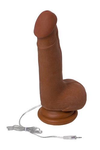 Коричневый вибратор-реалистик ToyFa Mr.Lopez 981104-1 (19 см)