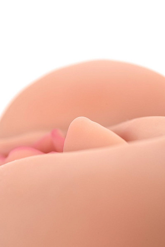 Мастурбатор-вагина телесного цвета без вибрации с двойным слоем материала KOKOS Adarashi M04-002-02D