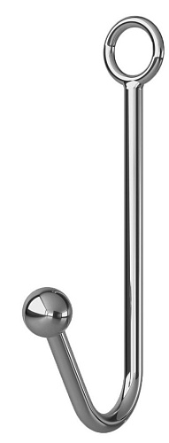 Серебристый анальный крюк с фиксацией, ошейником и наручниками Сумерки богов 960-35 BX DD