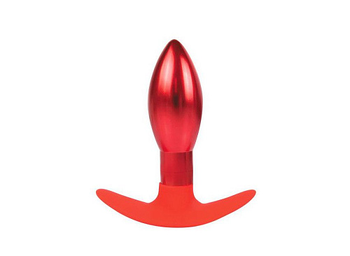 Каплевидная анальная втулка красного цвета Bior toys IL-28006-RED (9,6 см)