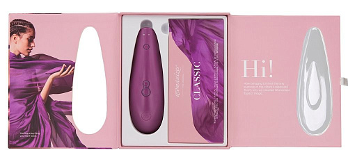 Фиолетовый бесконтактный клиторальный стимулятор Womanizer Classic 0593400