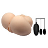 Телесные вагина и анус с вибрацией Baile Crazy Bull Busty Butt BM-009141Z-1