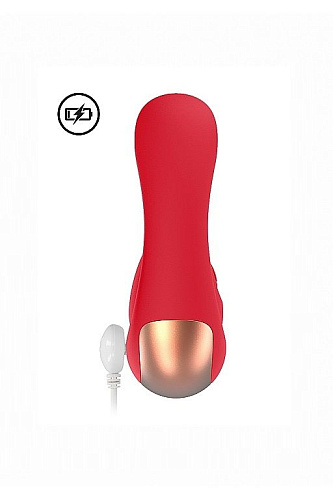 Красный клиторальный стимулятор Shots Media BV Fancy ELE006RED (9,8 см)