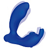 Синий массажёр простаты с вибрацией и пультом ДУ The Rabbit Company Prostate Rabbit TRC-013NAV