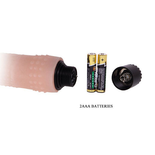 Телесный вибратор-реалистик Baile BW-027007 (24,7 см)