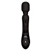 Чёрный жезловый вибратор с клиторальным отростком The Rabbit Company Wand Rabbit TRC-011BLK