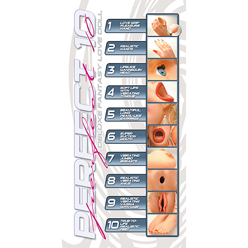 Надувная секс-кукла телесного цвета Topco Sales Perfect 10 Deluxe Fantasy Love Doll 1002497