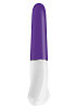Фиолетово-белый вибратор с загруглённым кончиком OVO D1 WHITE/PURPLE (16 см)
