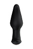 Чёрная анальная втулка с эффектом римминга Erotist Hurricane 541316 (14 см)