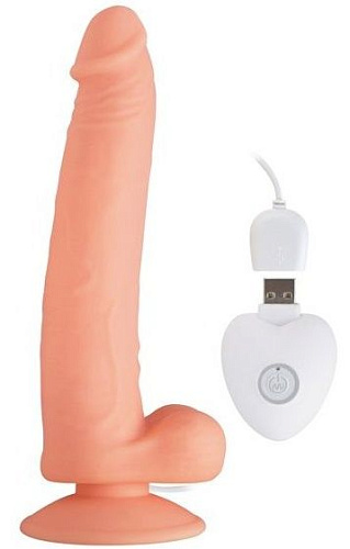 Телесный вибратор Howells SEDUCER 20 Function Long John 170313Flesh (21,5 см)