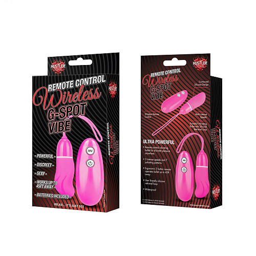 Розовый стимулятор для G-точки с пультом управления Hustler HT-V1