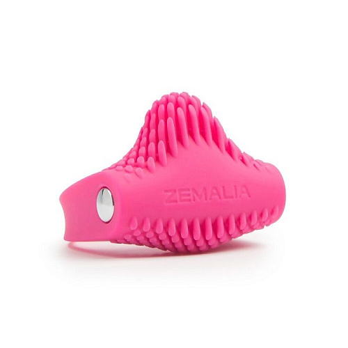 Розовое эрекционное кольцо Svakom Zemalia Armour ZEZD150101