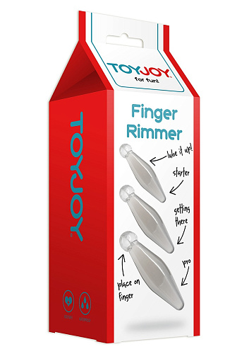 Набор из трёх анальных втулок дымчатого цвета Toy Joy Finger Rimmer 3006009760