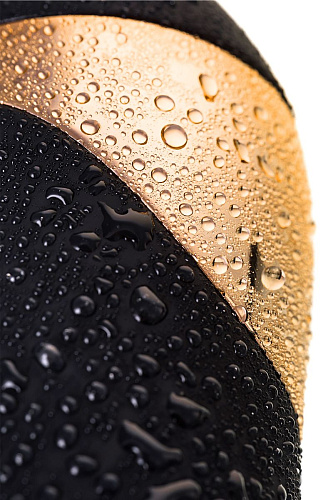 Чёрный вибратор с клиторальным отростком WANAME Gulf 481004 (22,5 см)