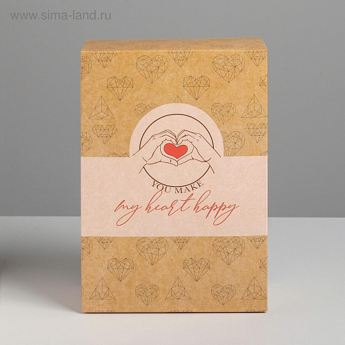 Складная коробка Сима-Ленд «С любовью» 5276611 (16×23×7,5 см)