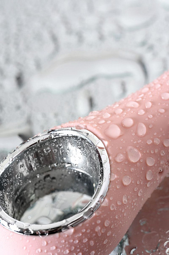 Розовый силиконовый вибратор с электростимуляцией ToyFa GALVANI VIBE 796001 (21 см)