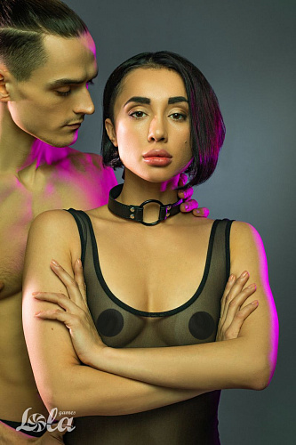 Чёрный кляп-кольцо Lola toys Modesty 1143-01lola