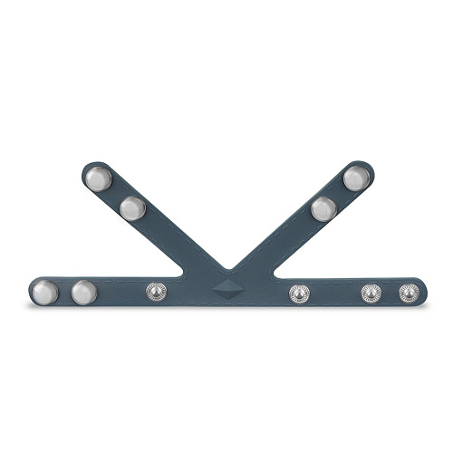 Темно-серое эрекционное кольцо с разделителем мошонки V-образной формы EDC Wholesale BON019