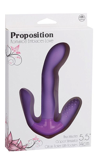 Фиолетовый стимулятор G-точки с дополнительными отростками NMC PROPOSITION G-SPOT STIMULATOR 111576