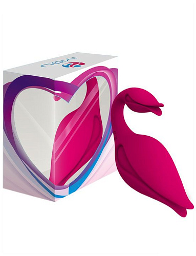 Малиновый вибратор-бутон Iyiqu Swan IYQ-TDF-02 (11 см)