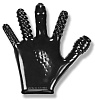 Чёрная перчатка для секса Mister B Oxballs Finger MB790345