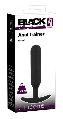 Чёрная утяжеленная анальная пробка Orion Anal Trainer Small 05357960000 (16 см)