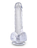 Прозрачный фаллоимитатор Pipedream King Cock Clear 6 Cock with Balls PD5752-20 (17,8 см)