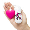 Розовый клиторальный вибростимулятор-сердечко Tokidoki SILICONE PINK HEART CLITORAL VIBRATOR E27704