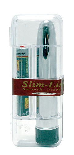 Серебристый вибратор Seven Creations TOTAL SILVER 8826S-PLBXSC (17 см)