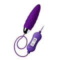 Фиолетовое узенькое виброяйцо с пультом управления, работающее от USB A-toys Cony 764019