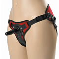 Красно-черные трусики с плагом Sitabella Dual Peak 7154-2 XL (размер L-XL)