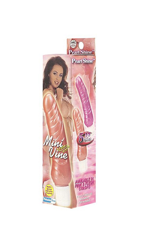 Розовый вибратор-реалистик NMC MINI VIBE 5 PEARL SHINE VIBRATOR PINK 110245 (12,7 см)