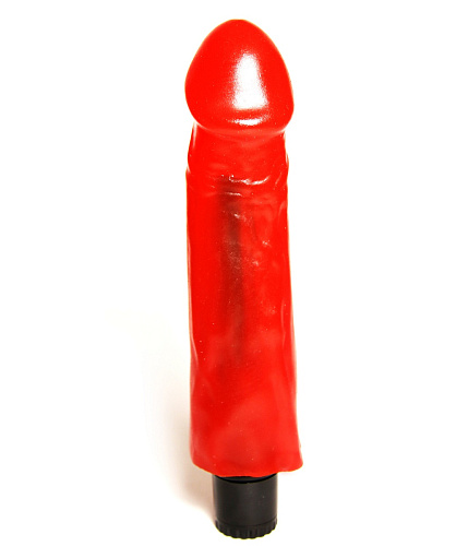 Алый гелевый вибромассажёр Сумерки богов №27 322-27 BX DD (19,5 см)