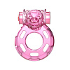 Розовое эрекционное кольцо с вибрацией Baile Pink Bear BI-010084