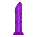 Фиолетовый вибратор-ротатор Tonga NAGHI NO.24 RECHARGEABLE VIBRATOR 530024 (17,5 см)