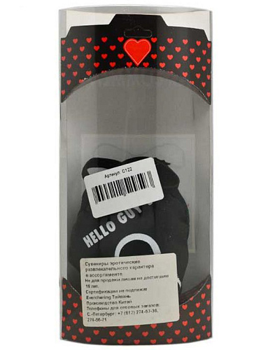 Чёрные шаловливые трусики Play Star «Замочная скважинка» D192-002 (S-M-L)