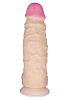 Реалистичный гигантский фаллоимитатор телесного цвета на присоске LOVETOY (А-Полимер) 958100 (28,5 см)