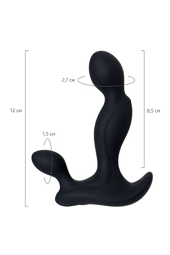 Чёрный вибромассажёр простаты POPO Pleasure Vela 731449 (12 см)