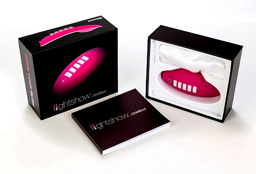 Вибратор розового цвета со световыми эффектами OhMiBod LightShow E25479