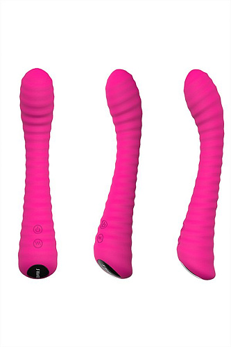 Розовый ребристый вибратор S-HANDE S-HANDE Sunshine SHD-026 (21,1 см)