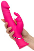 Розовый вибратор-кролик Happy Rabbit Realistic Dual Density Rechargeable Rabbit Vibrator 79370 (25,5 см)