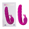 Розовый вибратор Howells Ribbed Dual Stimulator 183314 rose (17 см)